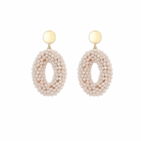 Statement oorbellen met kraaltjes