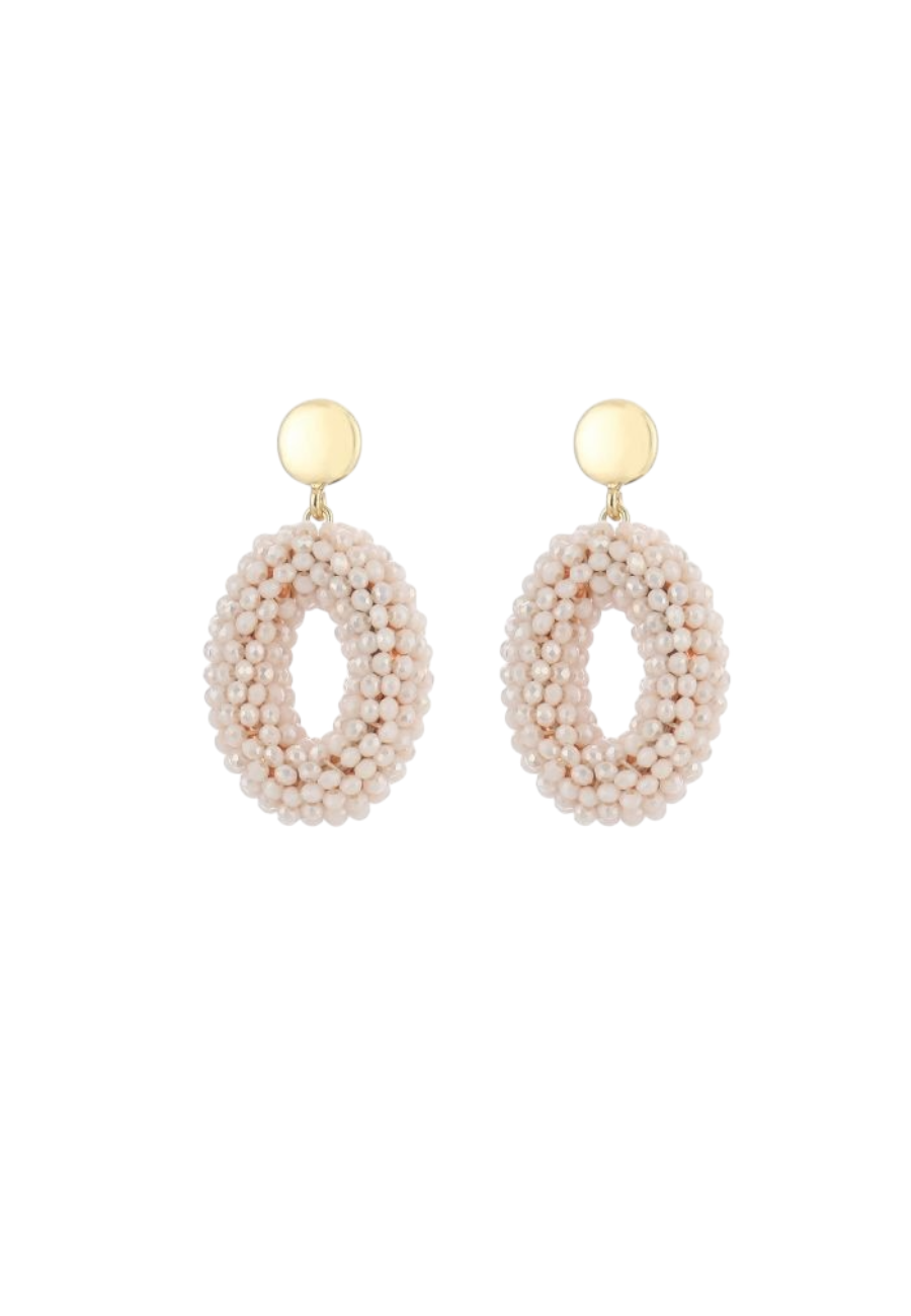 Statement oorbellen met kraaltjes