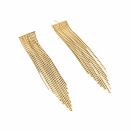 Goudkleurige party oorbellen