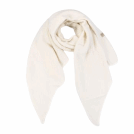 Wollige shawl, off white