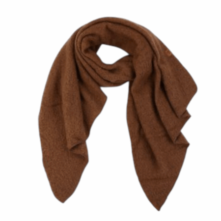 Wollige shawl, choco bruin