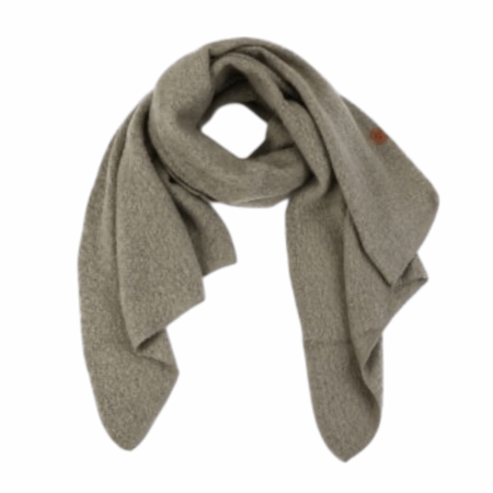 Wollige shawl, army groen
