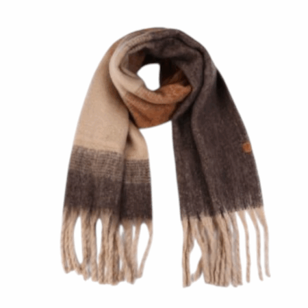 Wollige shawl, ruitjes