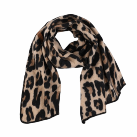 Wollige shawl, leopard