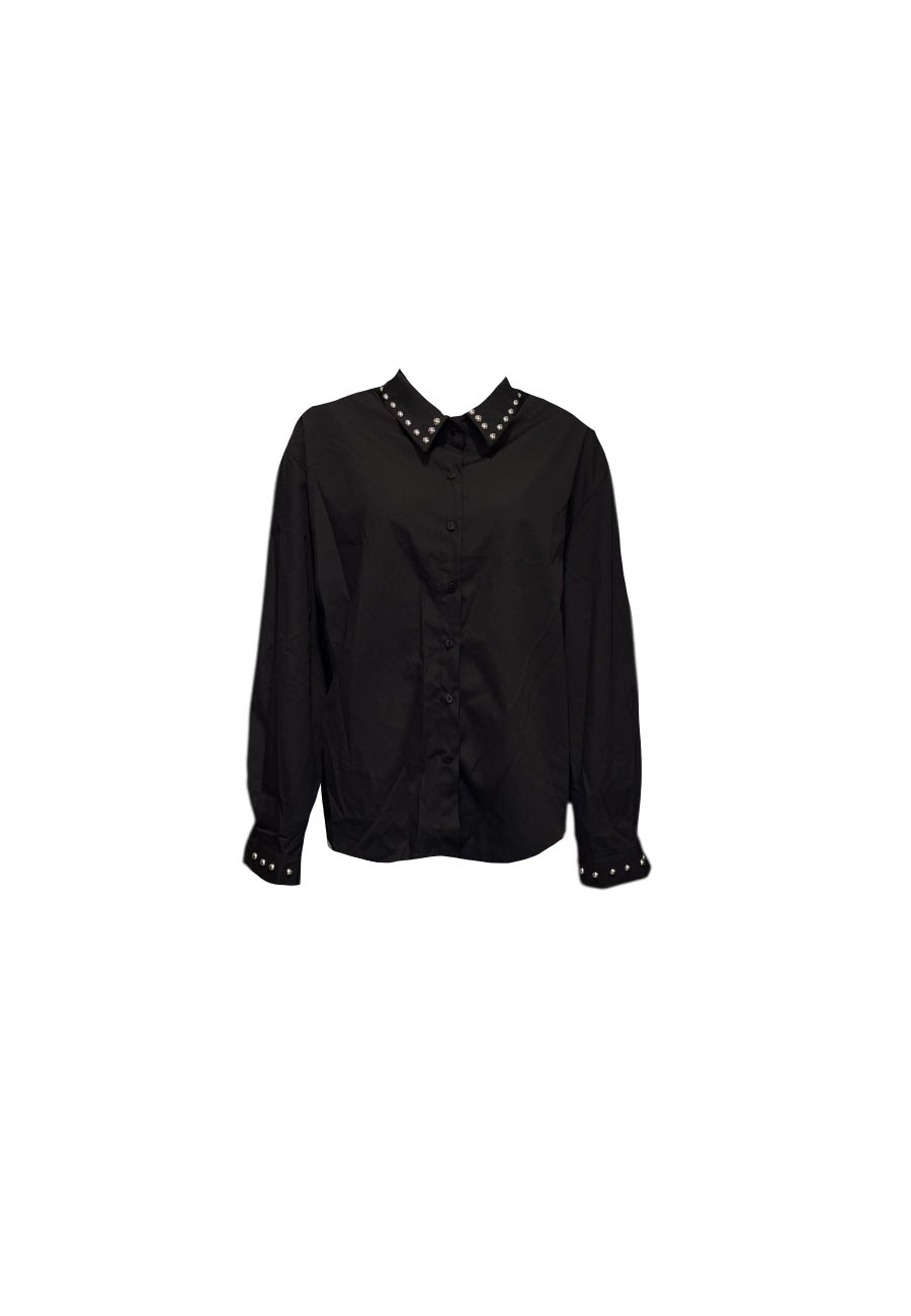 Zwarte blouse met studs