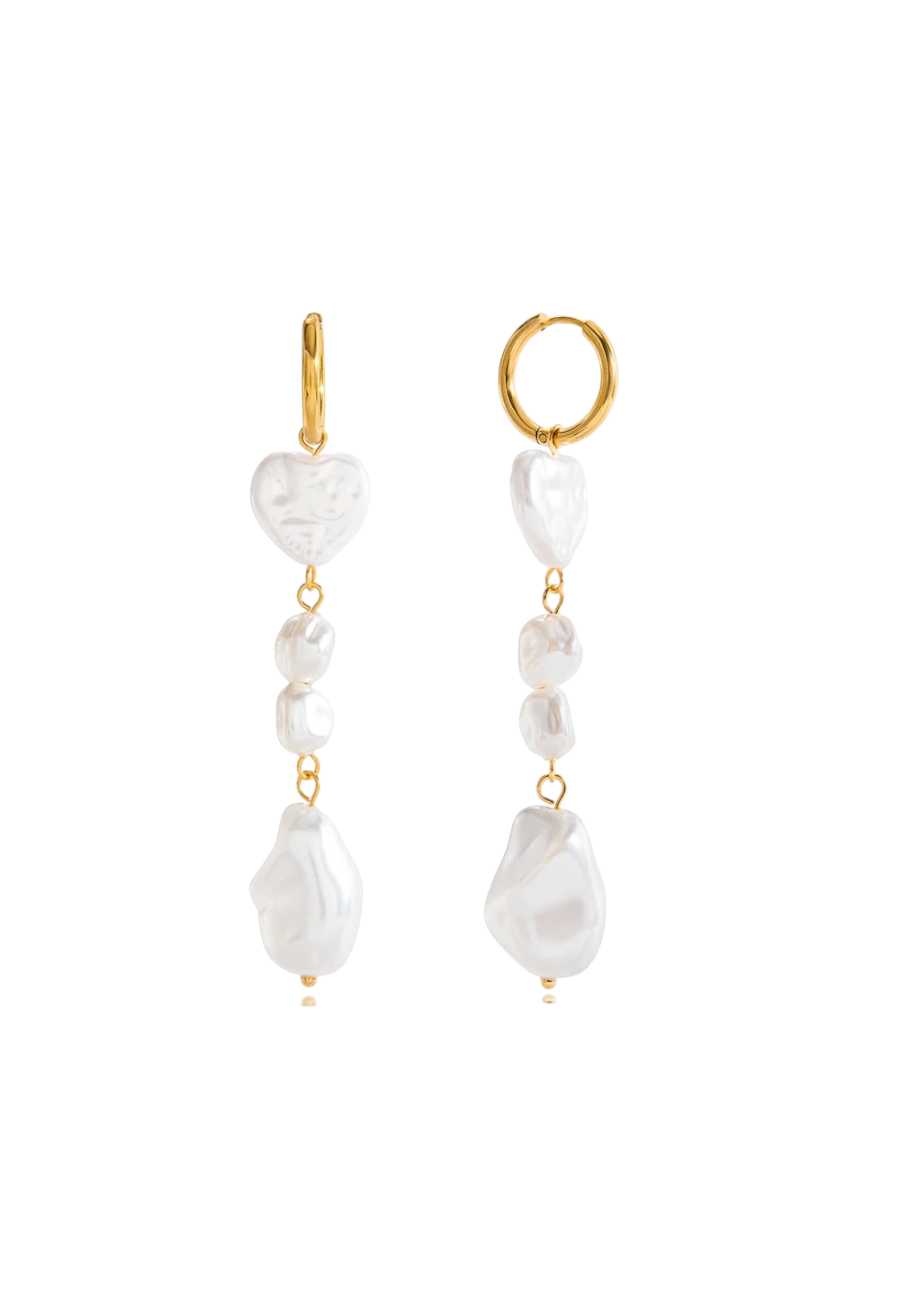 Goudkleurige oorbellen