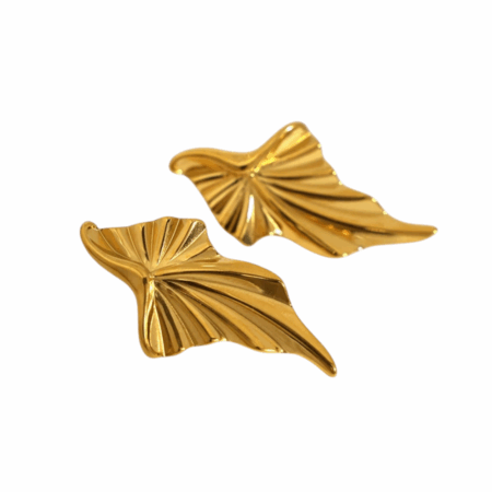 Goudkleurige statement oorbellen