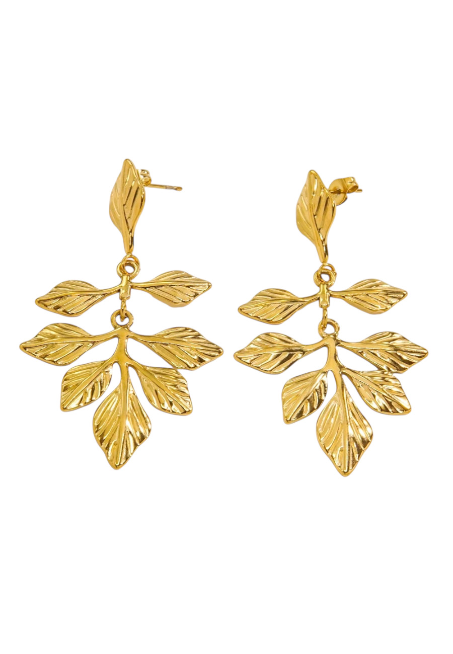 Goudkleurige oorbellen