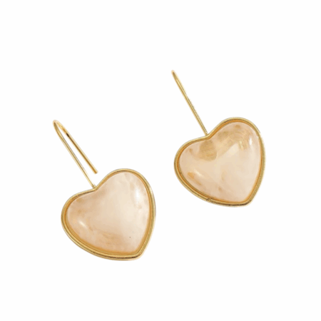 Goudkleurige oorbellen met hartje