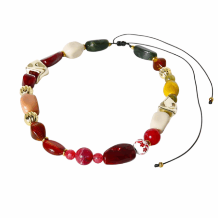 Kleurrijke kralen ketting