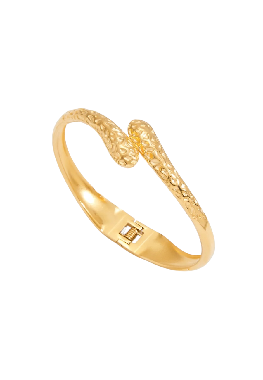 Goudkleurige verstelbare armband, stainless steel