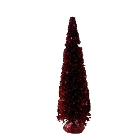 Roodkleurige glitter kerstboom