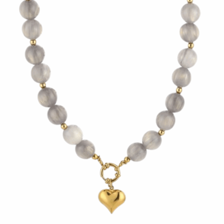 Kralen ketting met hartje