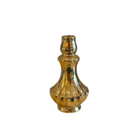 Goudkleurig keramiek vaasje/kandelaar