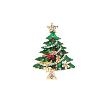 Kerstboom broche