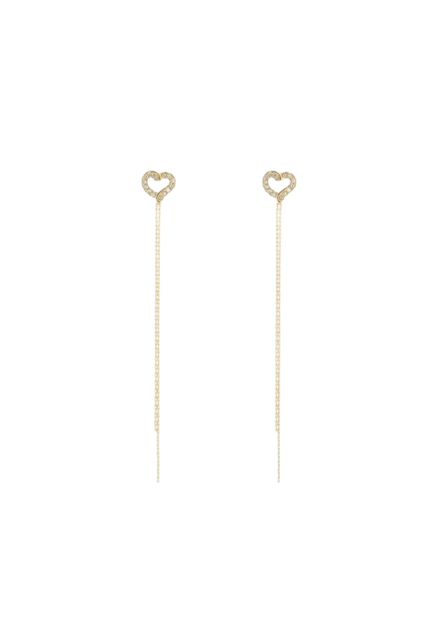 Goudkleurige party oorbellen