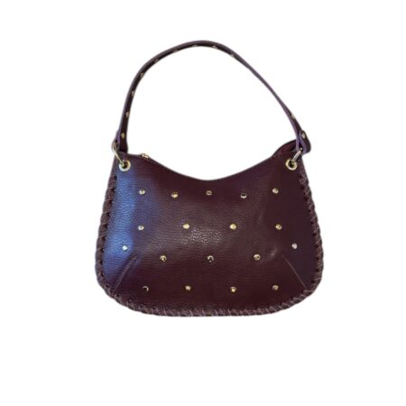 Bordeaux crossbody bag met studs