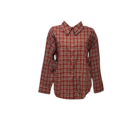 Rode geruite blouse met steentjes