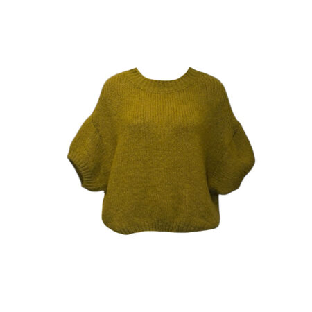 Trui korte mouwen mosterd