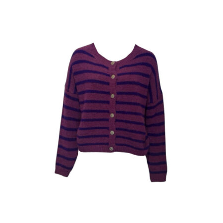 Aubergine streep vestje