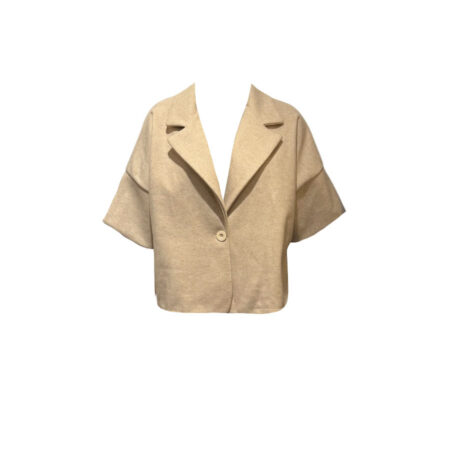 Beige wollig jasje