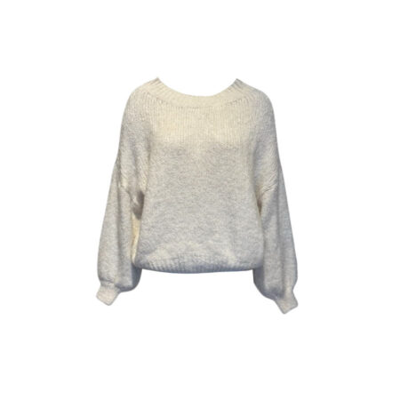 Zachte oversized trui off white