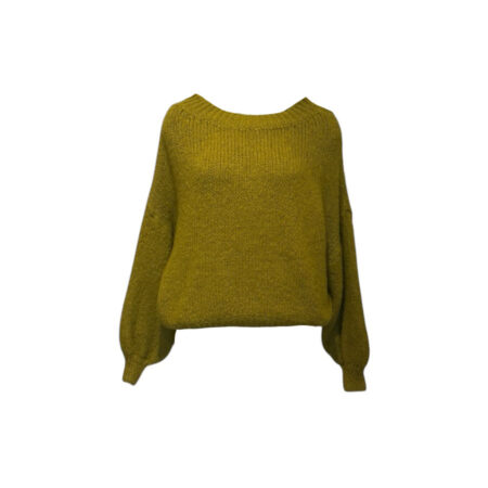 Zachte oversized trui mosterd