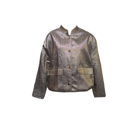 Goudkleurig metallic bomberjack