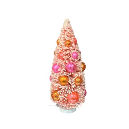 Vrolijke kerstboom met ballen