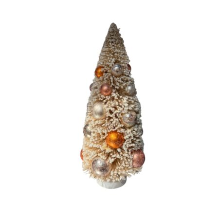 Vrolijke kerstboom met ballen