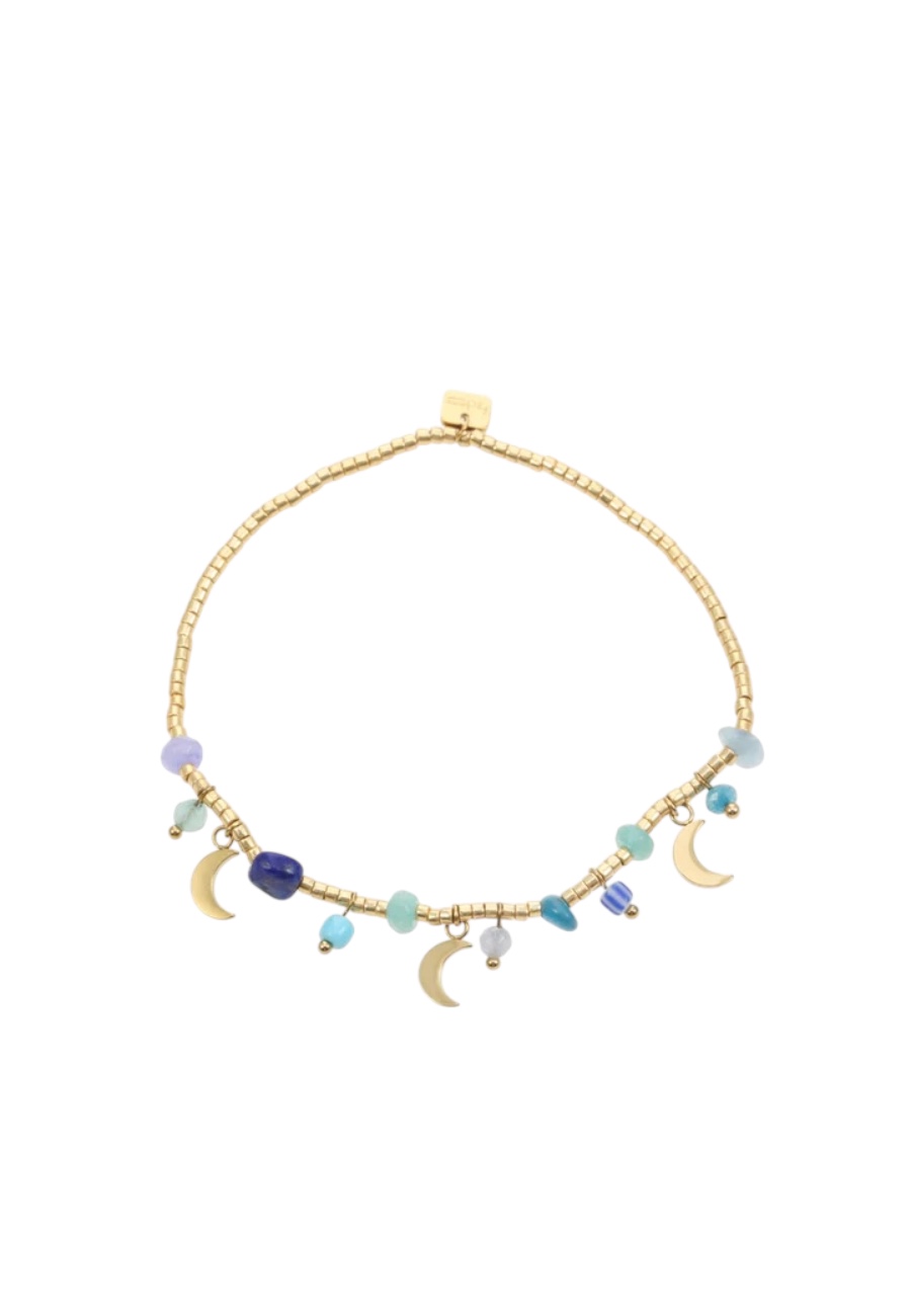 Elastisch armbandje met bedeltjes