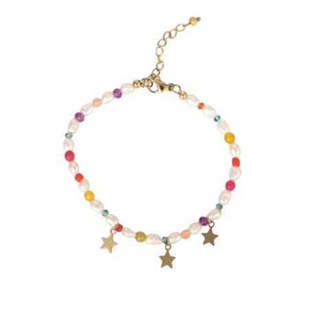 Verstelbaar armbandje met kraaltjes