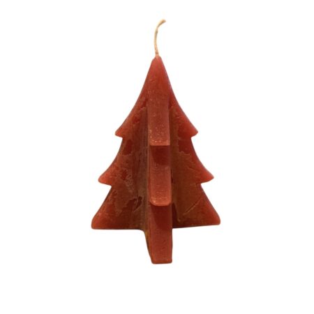 Kerstboom kaars rood