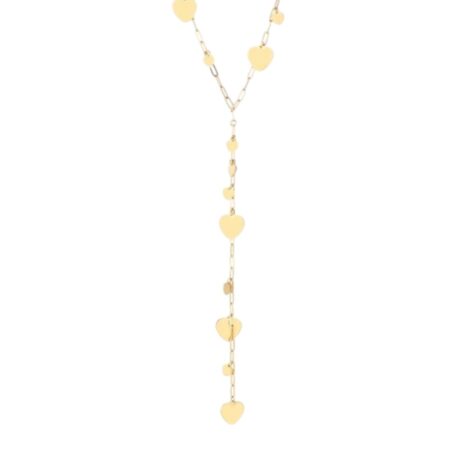 Lange ketting met hartjes