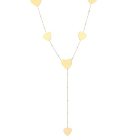 Lange ketting met hartjes