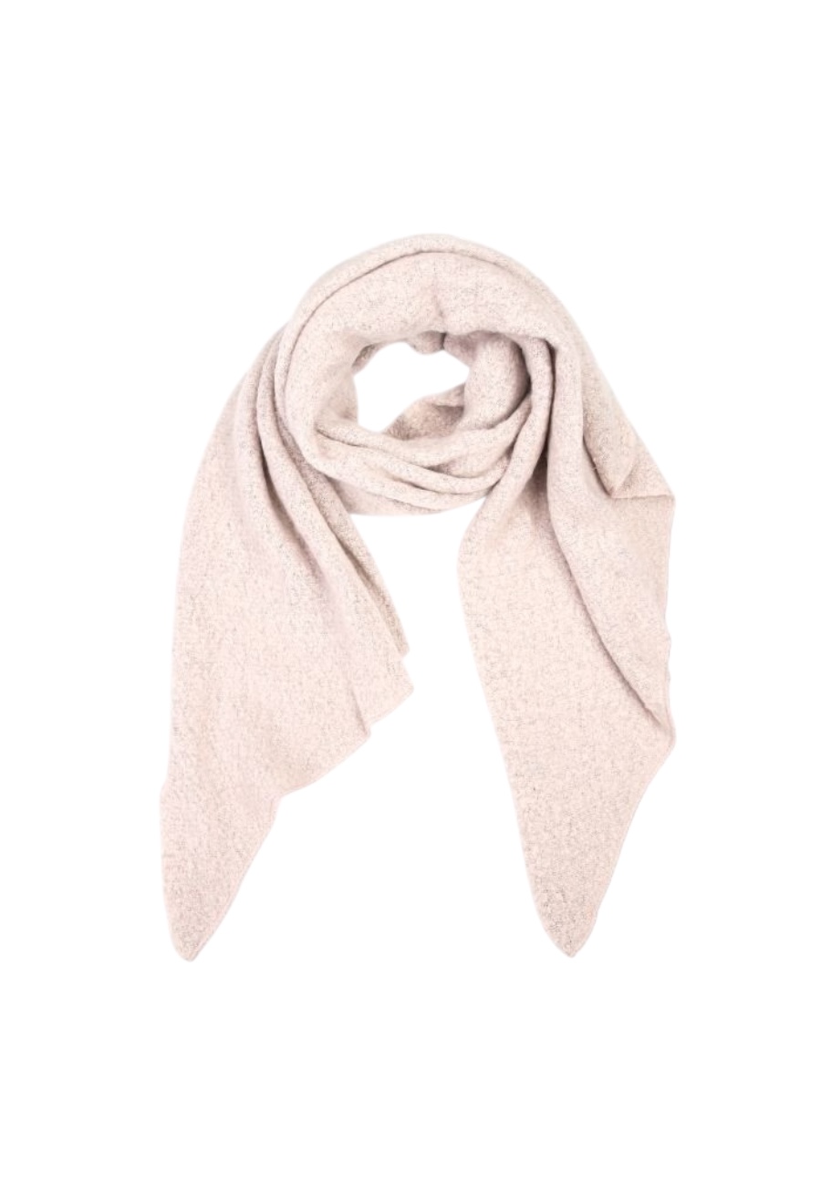 Wollige shawl, zalm roze