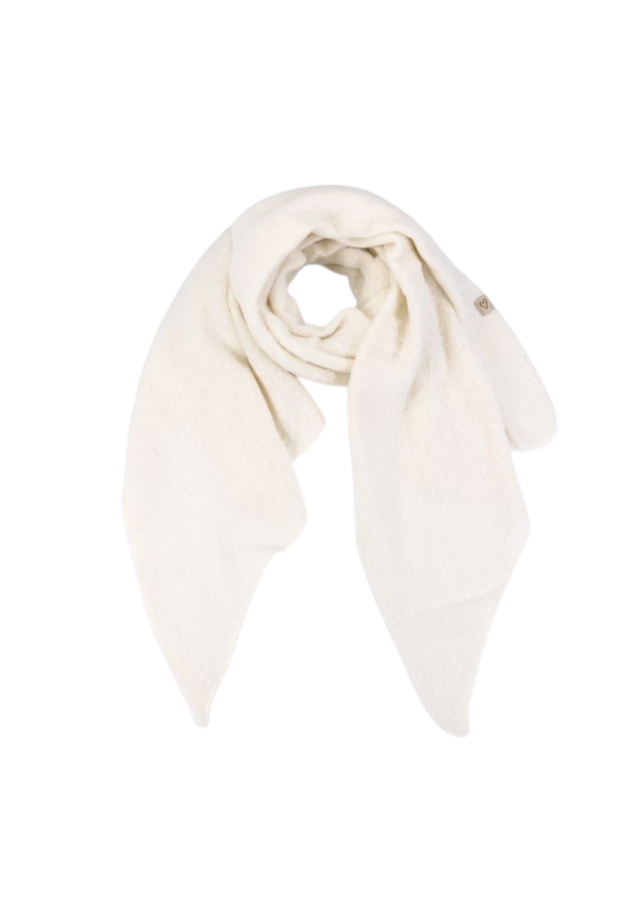 Wollige shawl, off white