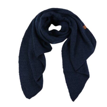 Wollige shawl, zwart