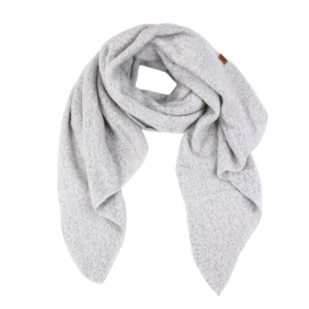 Wollige shawl, grijs