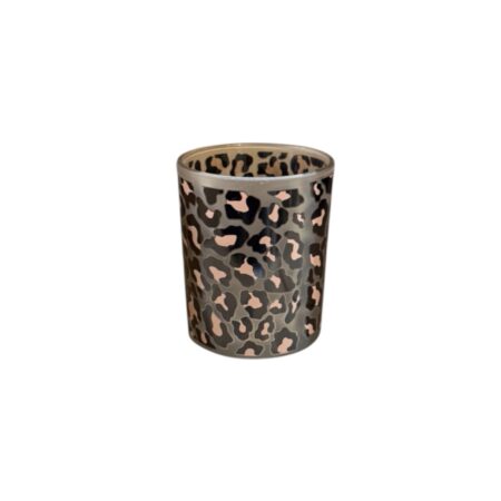 Glazen sfeerlichtje animal print (klein)