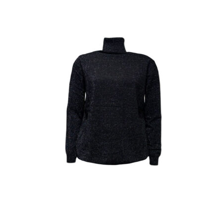 Zwart lurex colletje