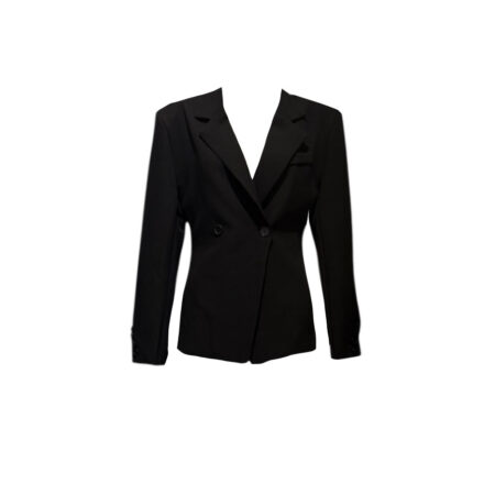 Zwarte getailleerde blazer