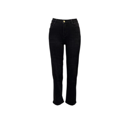 Zwarte full stretch straight jeans