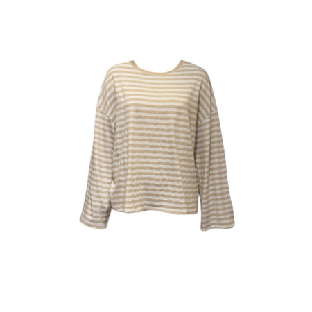 Zand/ecru gestreept shirt