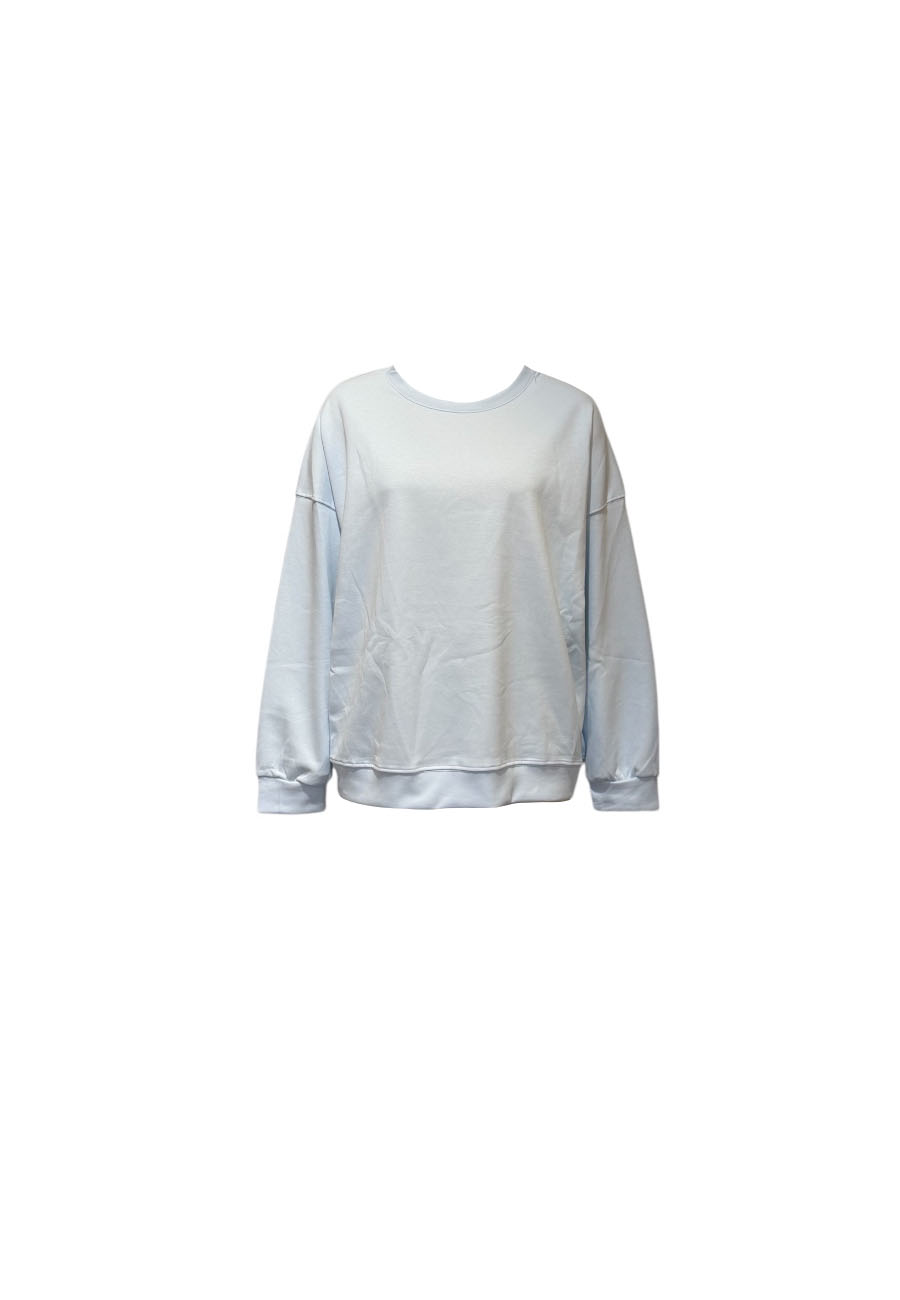 Lichtblauwe basic sweater