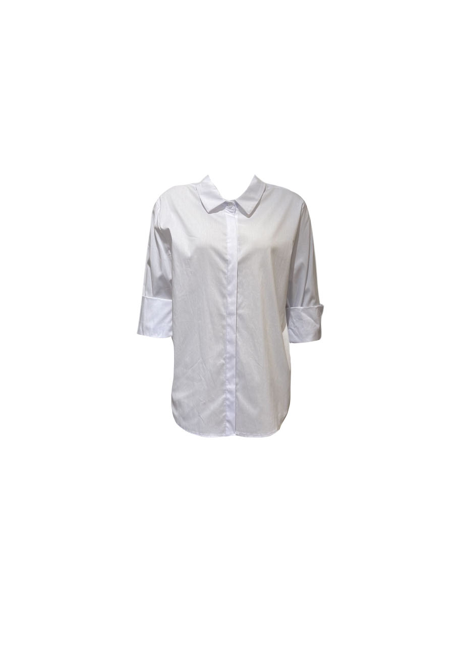 Witte basic overhemd blouse