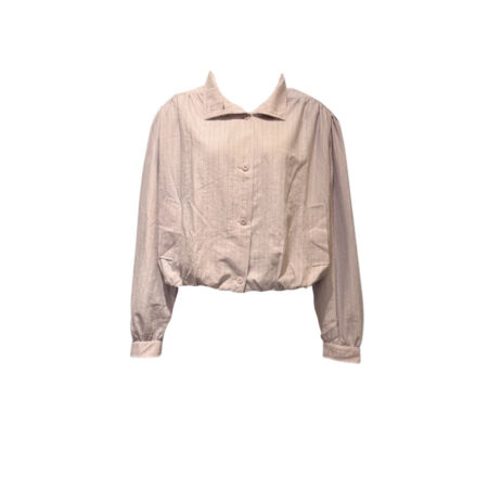 Zachtroze gestreept ballon jasje