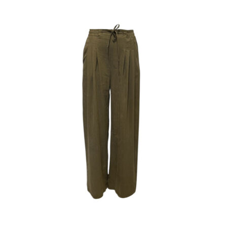 Army green tencel broek