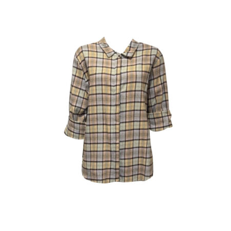 Oversized ruiten blouse