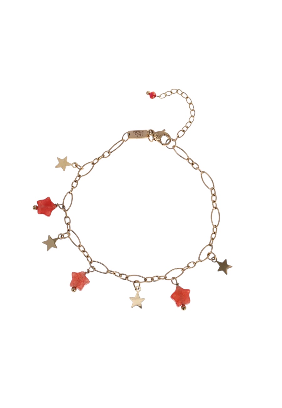 Verstelbaar goudkleurig armbandje met kraaltjes